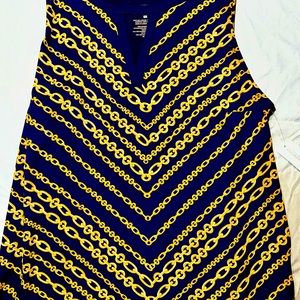 New York & Co. Dressy Tank Top  Medium Navy NWT